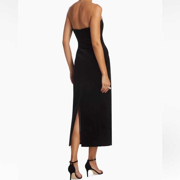 A.L.C. Elizabeth Belvet Strapless Midi-Dress Size 6 - Picture 2 of 6